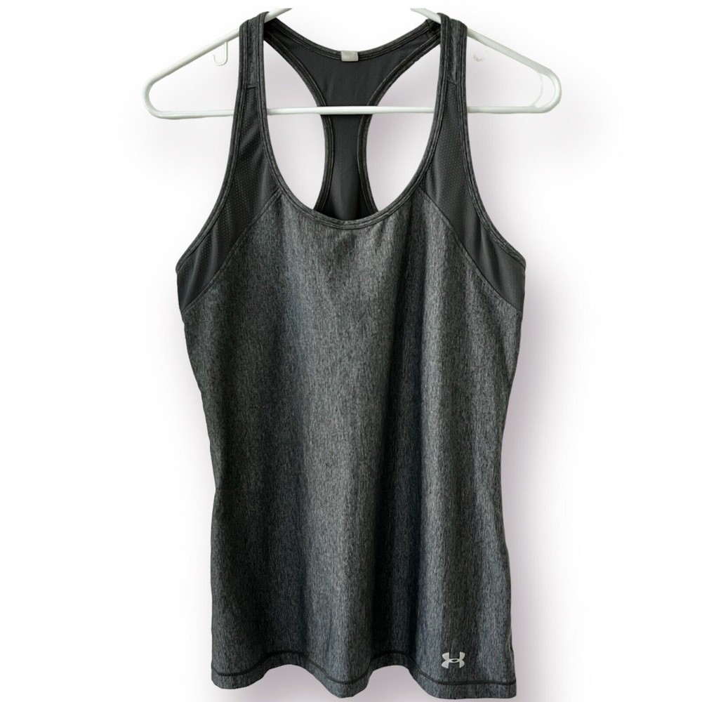 Under armour Tank Top Womens XS Extra Small Gray Training Workout Racer Back